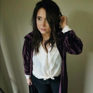 ☮️ Vintage Velvet Duster Cardigan ☮️